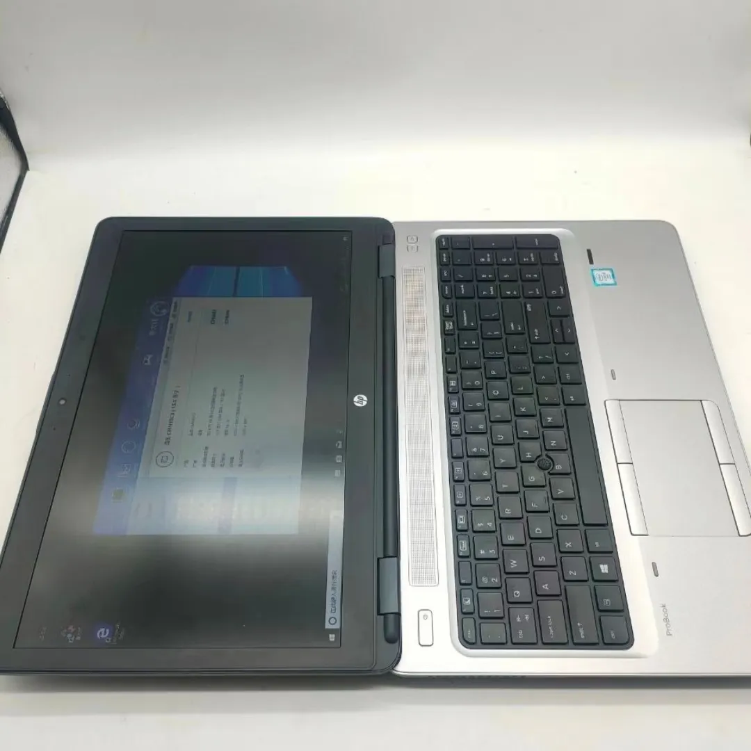 Venta al por mayor para Hp 650 G2 15,6 "pulgadas I5 6th Gen 8g/256ssd A + grado negocios portátiles de segunda mano para Hp portátil Original Notebook