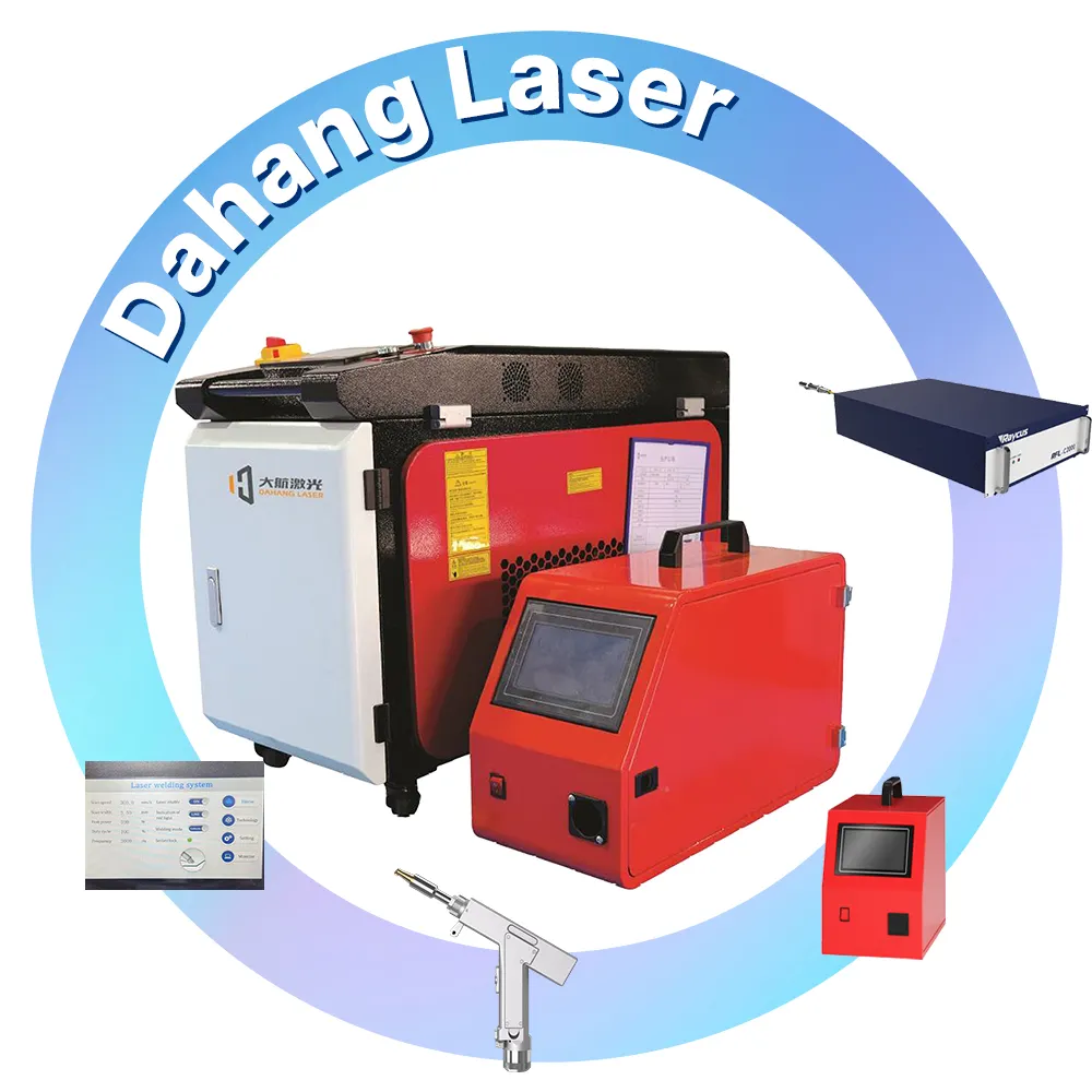 Chine micro compact portable 4 en 1 machine de soudage laser à fibre optique pour aluminium acier inoxydable fer 1500 watts 2000 watts