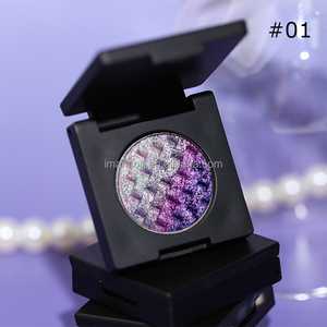 Новый тренд, частная марка, Шелковый прессованный пигмент, многохромный дуохромный цвет, меняющий цвет, радужная палитра теней для век - Product Image 5