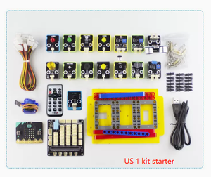 マイクロビット開発ボードUS123センサースターターキット拡張ボードPythonプログラミングKMスマートカービルディングブロックアクセサリー - Product Image 3