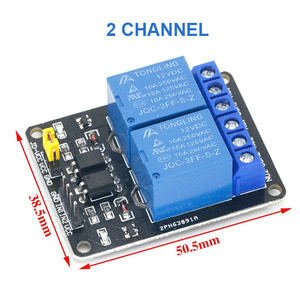 オプトカプラーリレー出力付き5V12V24Vリレーモジュール12 4 6 816ウェイリレーモジュールPLCオートメーション機器制御 - Product Image 5