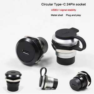 批发便宜的USB C防尘插座多媒体数据模块信息盒Usb网络Rj45 - Product Image 2