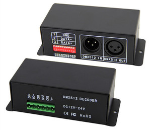 BC-803 DMX 512 3CH X 5A dekoder Led kontrol DC 12V 24V 3 kanal DMX dekoder - Product Image 1