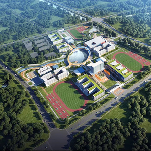 面向学校项目平面设计能力的建筑模型设计渲染解决方案 - Product Image 1