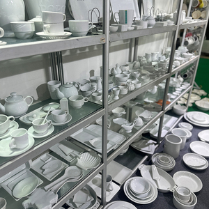 Giá sỉ nhà máy Bát gốm sứ phong cách Bắc Âu, đĩa trái cây, vật trang trí trung tâm, bát trắng trang trí, bộ đĩa ăn cưới - Product Image 5