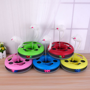Juguetes interactivos para gatitos con gatos divertidos superventas de fábrica, pistas de rodillos con hierba gatera, juguete para mascotas con pelotas de ejercicio, ratón teaser - Product Image 4