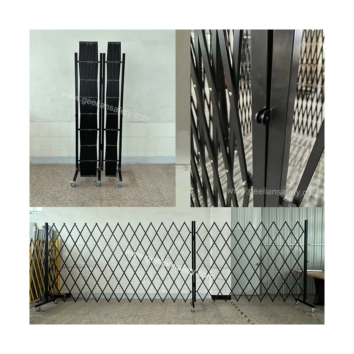 Recinzione mobile cancelli avvolgibili espandibili barriera metallica pieghevole barriera per cancello a botola barriera per fisarmonica recinzione per il controllo della folla