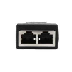 Adaptador divisor USB 1 a 2 conector de red Dual LAN Ethernet enchufe extensión Cable adecuado para Cat5 Cat5e Cat6 Cat7 - Product Image 3