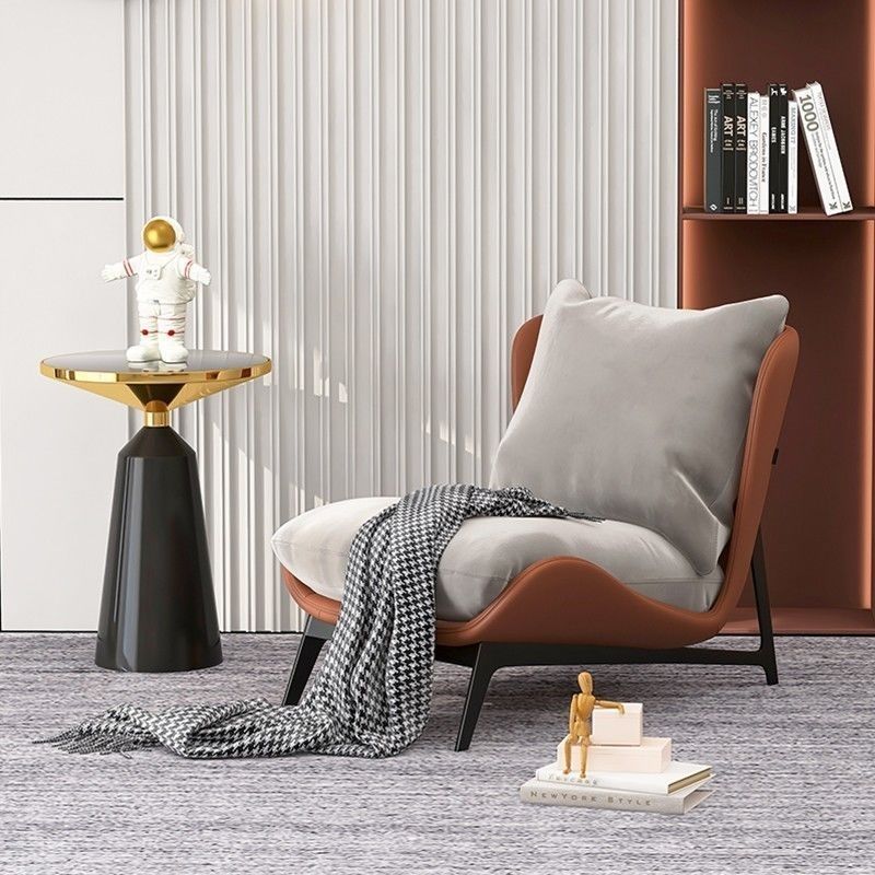 Orange + white Single Chair
