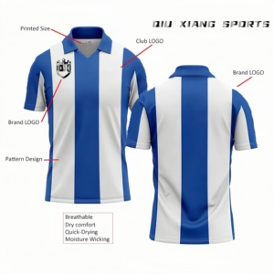 Soccers Jersey özel Logo ile nefes Soccers üniforma 100% Polyester futbol kıyafetleri Suits otomatik kesme OEM servis üst