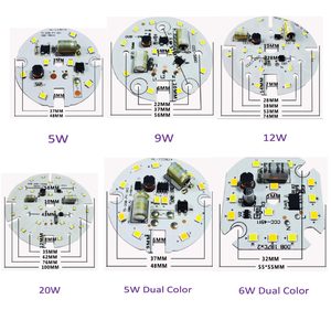 Dob แผงวงจรอะลูมิเนียมโมดูลนำสำหรับหลอดไฟ LED ไฟดาวน์ไลท์เพดาน AC220V AC110ตามสั่ง - Product Image 5