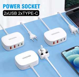 AU/abd/İngiltere/ab Android telefon şarj çok 4 Port Usb Adapte hızlı Qc 3.0 şarj hızlı şarj Qc3.0 telefon şarj - Product Image 2