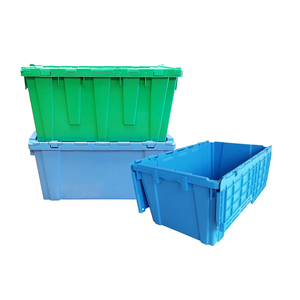 保管用リッドコンテナプラスチックトートムービングボックス付きリッドコンテナ - Product Image 2
