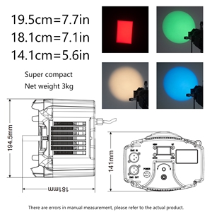 Proyección de color RGBV Stage 1000W, módulo de reemplazo LED para fuente de cuatro luces de imagen, controles DMX/RDM - Product Image 4