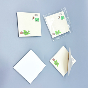 A informação personalizada do LOGOTIPO pode ser rasgada fora Nota Cadernos Mensagem Memos Estudante Etiqueta Geladeira Adesivos Sticky Notes