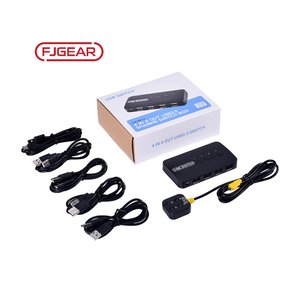 FJ-U404 Fjgear 4 in 4 out USB2.0共有スイッチボックスUSB2.0スイッチャー4デバイスとUSB信号ソース共有4 USBデバイス - Product Image 6