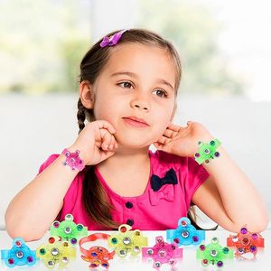 Dẫn ánh sáng lên thần tài <span class=keywords><strong>spinner</strong></span> vòng đeo tay 25 gói hộp Nguồn cung cấp bên ủng hộ cho trẻ em đèn lên vòng đeo tay sinh nhật Giáng sinh bán buôn - Product Image 3
