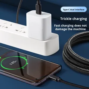 สายดาต้าชาร์จเร็ว Type-C 60W สำหรับ Apple, ซัมซุงสำหรับโทรศัพท์มือถือ3M พร้อมแจ็กเก็ต TPE C-C พอร์ตสายชาร์จเร็ว - Product Image 3