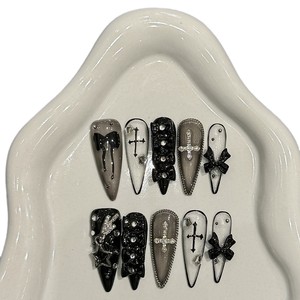 <strong>Diablo</strong> Butterfly Design Gothic Cross-Border Fingernails High Quality Pure Handmade Gothic Cross-Border Fingernails Factory - Product Image 5