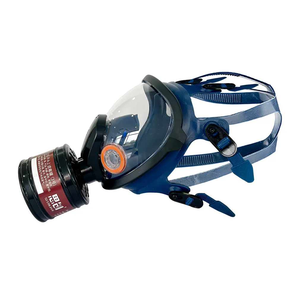 Máscara de respirador de cara completa de PPE de gran tamaño 2024 CNSTRONG con filtros Máscara de pintura de soldadura reutilizable