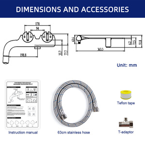 Yeni tasarım çift meme tuvalet bide özel rotasyon kontrol bide doğum sonrası bakım olmayan elektrikli bide tuvalet eki - Product Image 6