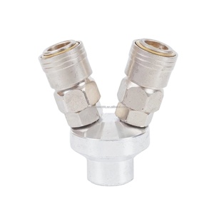 Nikel kaplama 2 yollu hızlı bağlantı G1/2 konu C tipi SMY hızlı bağlantı kendinden kilitlemeli hızlı bağlantı hava hortumu konnektörleri için - Product Image 1