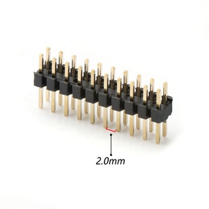 2*10ピン2.0mmオスピンヘッダ垂直二重列2.0ピンヘッダコネクタ - Product Image 1