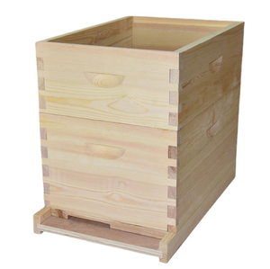 Bán Hot thông gỗ thiết bị nghề nuôi ong 2 lớp đánh bóng bằng gỗ langstroth Hive với 10 khung hình và 8 khung <span class=keywords><strong>Bee</strong></span> hộp - Product Image 5