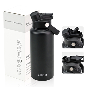 Biểu Tượng Tùy Chỉnh Tumbler 24 Oz 24 Oz 32Oz Bpa-Miễn Phí Du Lịch Thể Thao Đôi Tường Chân Không Cách Nhiệt Nước Bằng Thép Không Gỉ Chai Với Rơm - Product Image 1