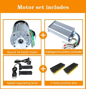 高效18齿圆凸轴48v 72v 1500瓦直流电机，用于小型生产线和业余电子项目