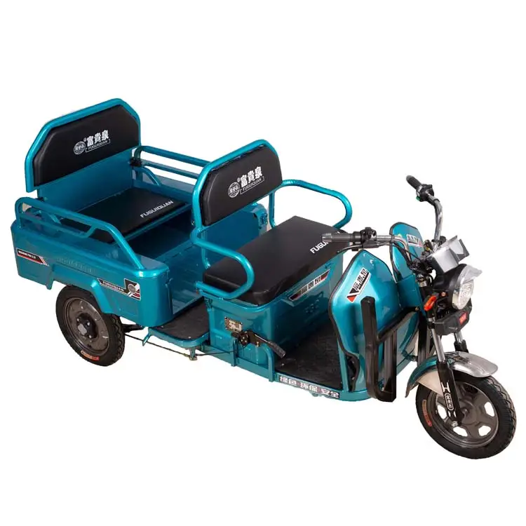 E Bike Three Wheeler Tricycle Electric Passenger Tricycle Two Seat