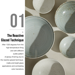 Di alta qualità Design nordico ecologico lavabile in lavastoviglie Hotel offre una ciotola di Ramen in ceramica bianca blu irregolare - Product Image 3