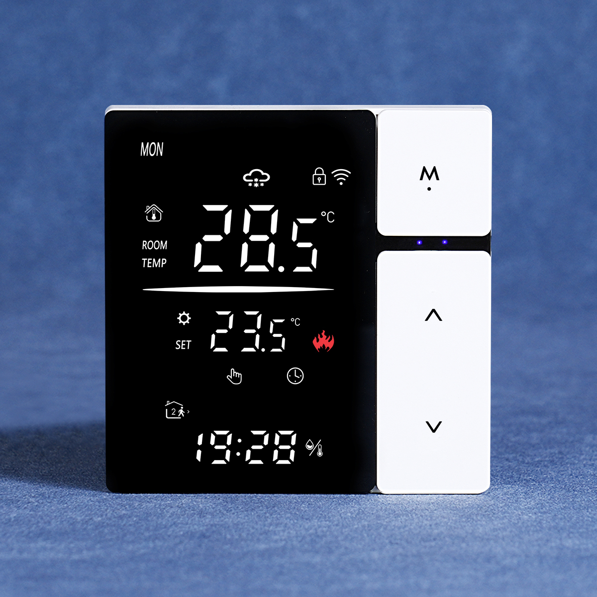 Chauffage électrique Wi-Fi blanc 16A