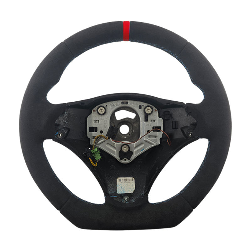 ซีรีส์ M พร้อมรู+แถบสีแดง+วัสดุ Alcantara+ตะเข็บสีน้ำเงิน