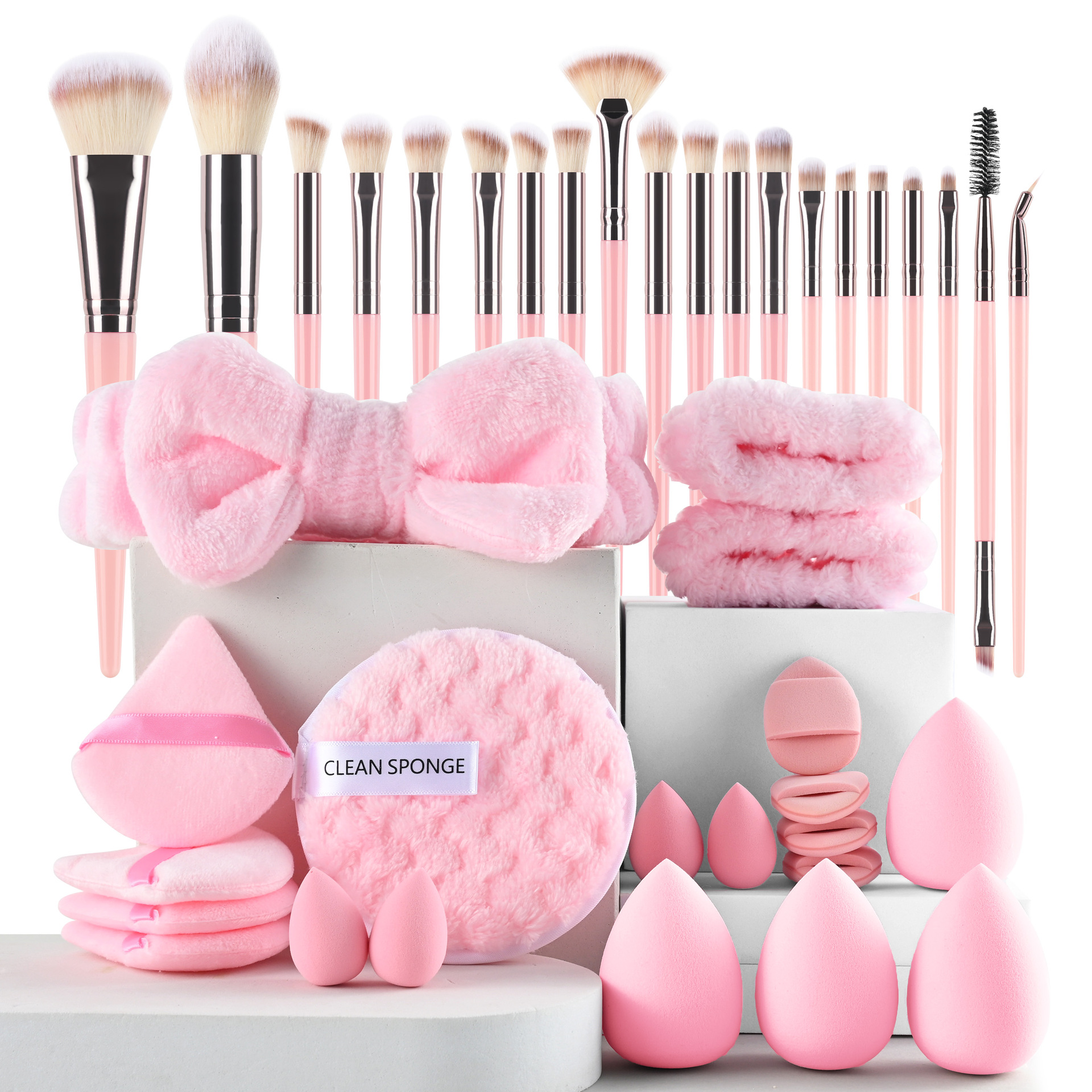 40-piece pink set