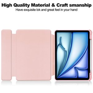 360旋转新键盘外壳，适用于iPad Air11 11英寸2025透明背面防震平板电脑外壳 - Product Image 5