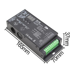 D4-XE 4 canali Dmx Decoder tensione costante DMX512 e RDM Decoder Dmx controllo con porta XLR3, RJ45 - Product Image 4