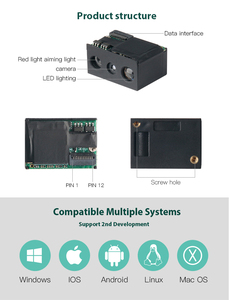DE2290 para Arduino Compatible TTL UART USB 1D 2D CMOS Módulo de motor de escáner de código de barras PDF417 Categoría de producto Escáneres COM Stock - Product Image 5