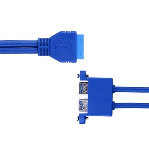Fabrika USB 3.0 bir kadın 2-Port 20-Pin IDC kablosu için yüksek hızlı USB 3.0 veri transferi - Product Image 5