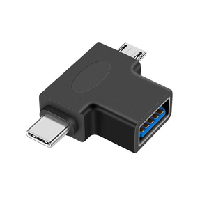 Whsale价格便宜工厂类型C + Micro USB Android 2 in 1男性到USB 3.0 Famale OTG适配器 - Product Image 1