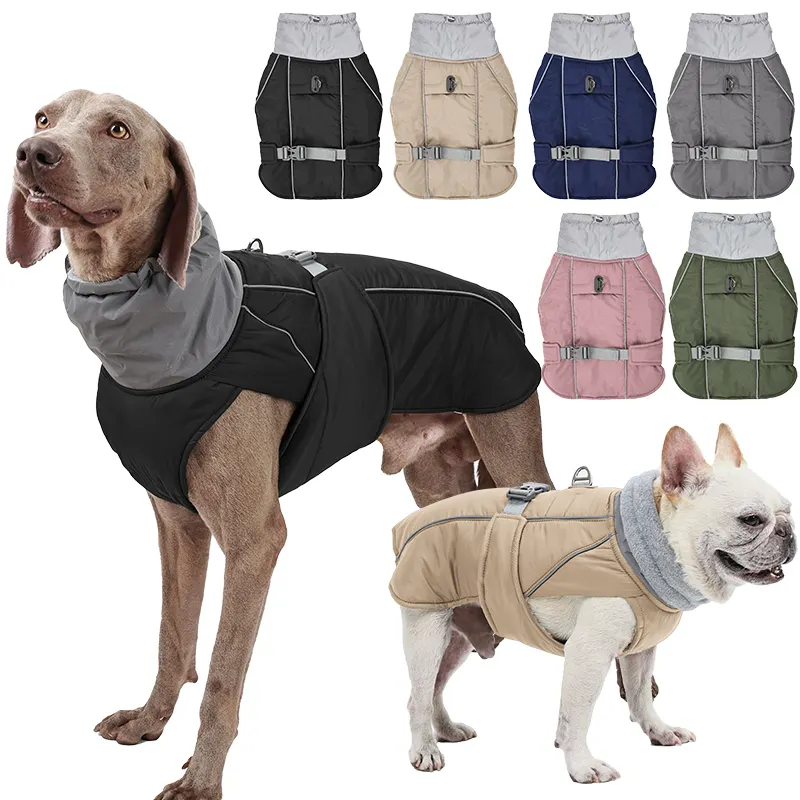 Luxo Impermeável Grande Marca Custom Designer Soft Respirável Winter Dog Coat Jacket Roupas para Pet Dogs