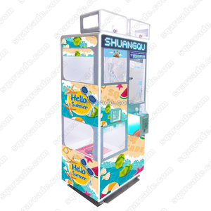 Özelleştirilebilir jetonla çalışan süper Mini Duo Ocean Explorer çoklu oyun pençeli vinç ve çift kapsül makineleri klip hediye oyun makinesi - Product Image 4