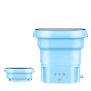 Student Mini Small <strong>Automatic</strong> Folding Washing Machine Cleaning Underwear Sock Washing Machine Washing Dual-<strong>Use</strong> Fabulous Laundry M - Product Image 1