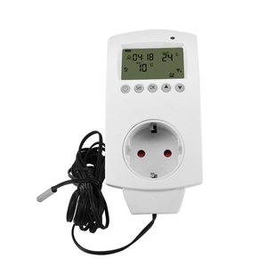 Enchufe controlador de temperatura digital con temporizador Termostato de 220V con sonda de sensor Enchufe controlado por temperatura LCD - Product Image 4