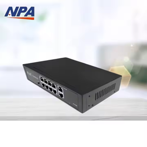 OEM 250m porta 8 + 8 non gestito rete gestita Poe Switch 48v QoS funzione 48v PoE Switch per telecamera IP rete IP