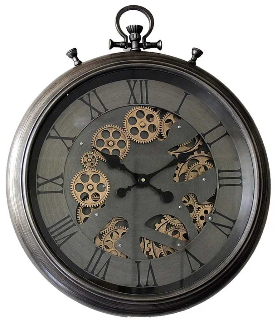Relógio vintage de bolso de 20 ", relógio retrô redondo para parede de decoração de casa