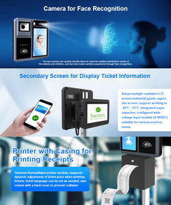Cashless Android 9.0 NFC codice QR pagamento terminale del biglietto validatore automatico della riscossione delle tariffe per il trasporto pubblico P18-Q di autobus - Product Image 3