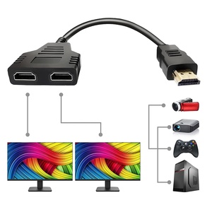 <strong>HDMI</strong> <strong>Splitter</strong> <strong>1</strong> in <strong>2</strong> Out HD MI Male to Dual Adapter Cable - Product Image 3