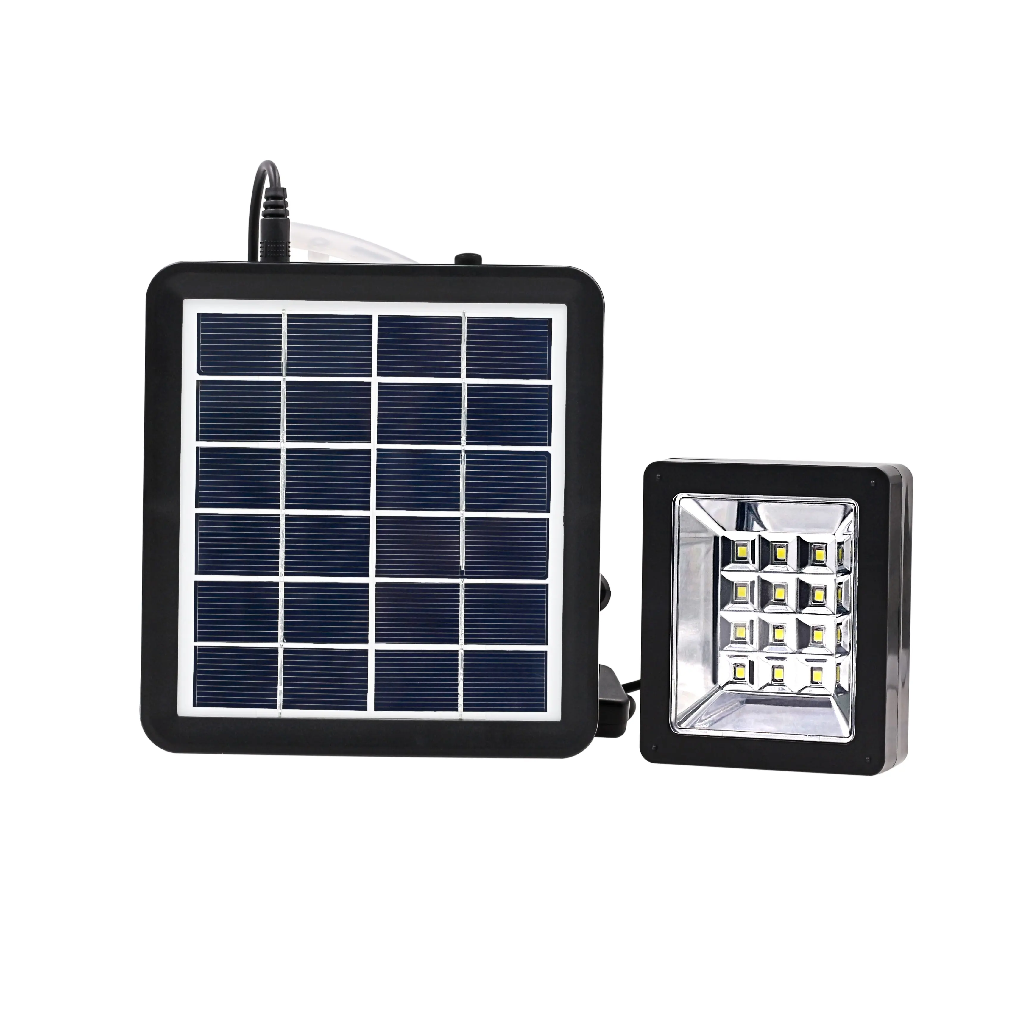 Vente en gros petit système solaire mobile Éclairage de chargement de téléphone portable USB Système d'éclairage domestique à LED solaire d'urgence portable