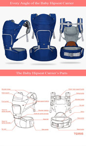 BSCI fabrika kemer genişletici yenidoğan taktik bebek taşıma askısı moda koltuk taşıyıcı baba ve bebek için - Product Image 2